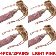 4Pc Large Light Pink Curtain