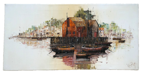 Kevin platt large oil - platt, (b.1945)