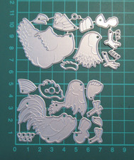 Chicken & Cockerel Metal Die