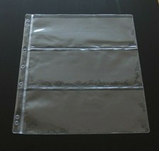 Plastic Banknote Storage Pages