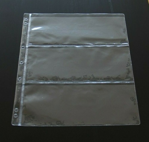 Plastic banknote storage pages - banknote,