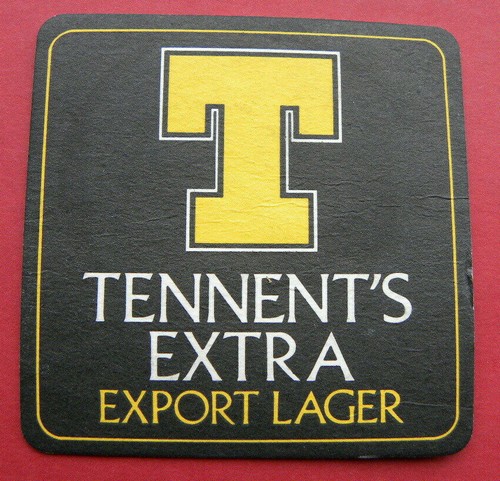 Tennents beer mat - tennents,