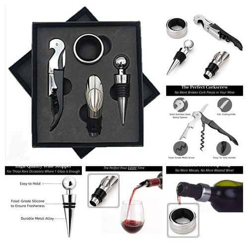 4pc dalex wine opener - 4pc,