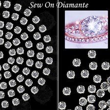Sew on Round Crystal Glass Diamante Rhinestones Diamonds for Necklace Wedding