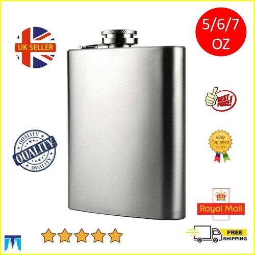 Hip flask stainless steel - stainless,