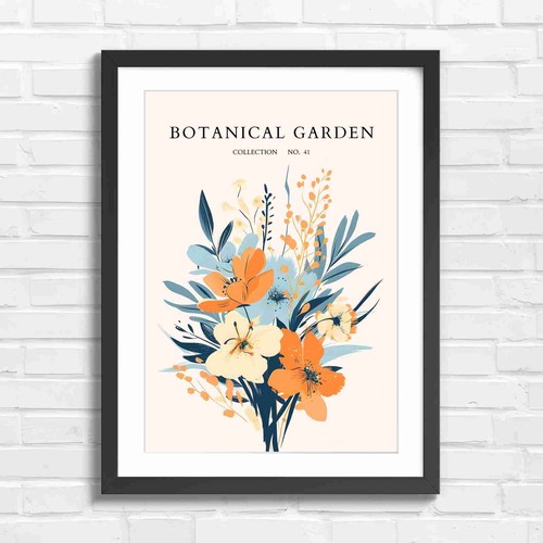Botanical garden flower art - botanical,