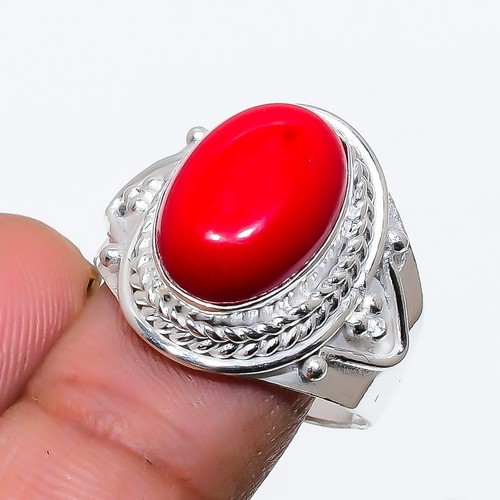 Red coral gemstone handmade - coral,