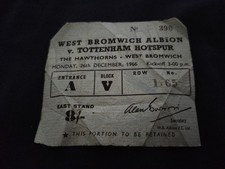 RARE MATCH TICKET WEST