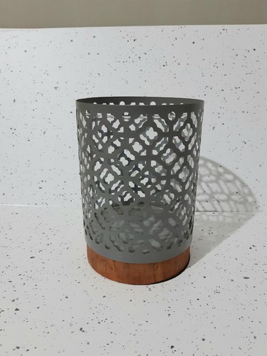 Grey candle lantern style - candle,