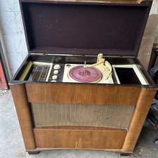 mid 1950s Regentone valve radiogram With Collaro RC54 Turntable