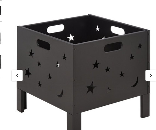 Moon and stars square fire - moon,