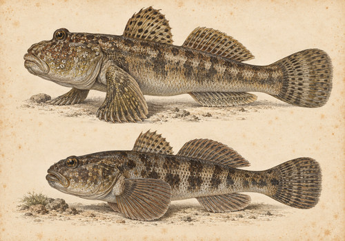 Giant mudskipper and dusky - mudskipper,