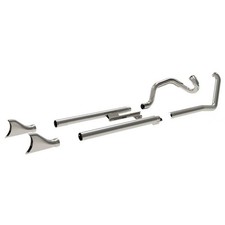 True Dual Fishtail Exhaust for