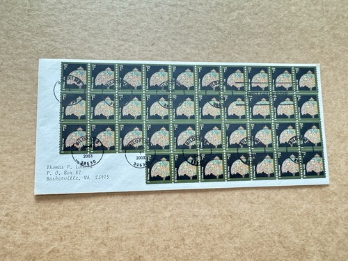 2003 fdc tiffany lamp - 2003,