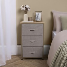 OHS Fabric Cabinet Bedside 2/3/4/5/6 Drawers Storage Unit Clothes Home Organiser