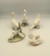 LLADRO NAO Birds Geese Group