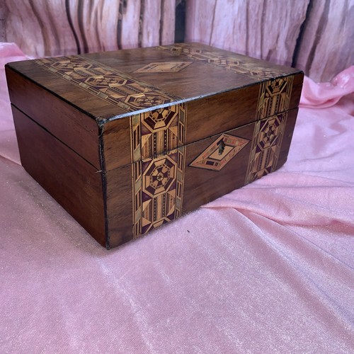 Antique inlaid walnut - inlaid,