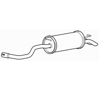 Quality rear exhaust - exhaust, silencer