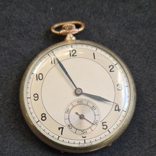 Vintage rolled gold Lanco Pocket Watch Working ref4256