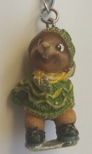 Vintage Retro Keyring Key RING Peter rabbit character mole moly 