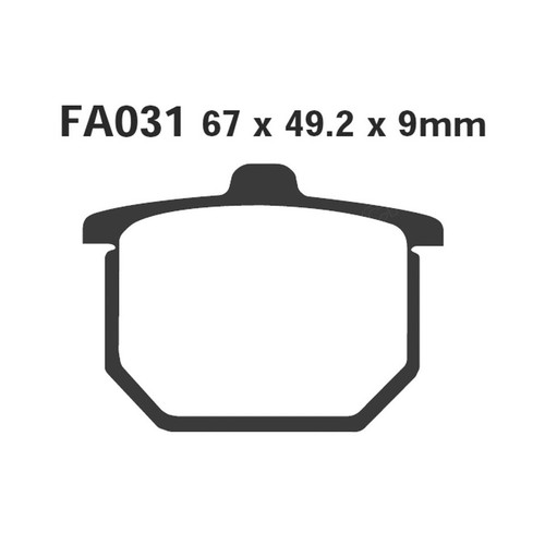 Pair pads ebc fa031 - pair,