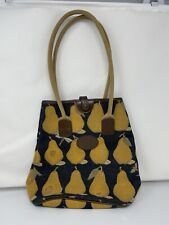Liz Cox Pear Print Woven  Shoulder Bag Made In Somerset 