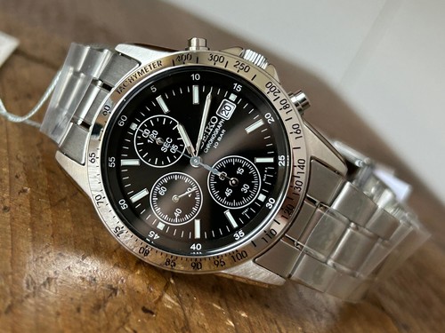 Seiko stainless steel black - seiko,