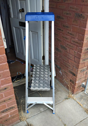 Clow step foldable aluminium - 2-step,