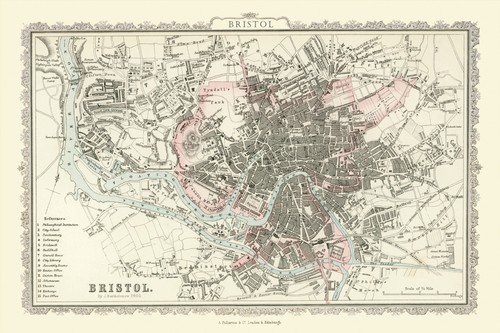 Jigsaw map bristol 1866 - jigsaw,