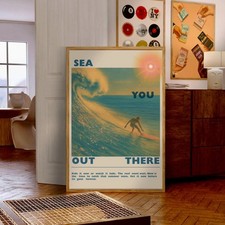 Vintage Surf Poster – Retro