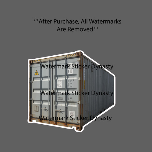 Shipping container sticker - container,