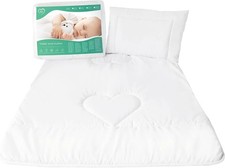 Baby Comfort Crib or Pram Duvet and Pillow Set 80x70 cm 3 Count (Pack of 1) 
