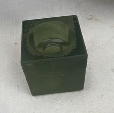 IKEA Green Cube Candle Tea Light Holder 