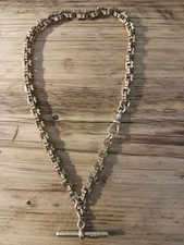 9ct Gold Victorian Albert T Bar Watch Chain 28g