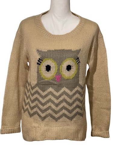 Rewind beige owl long sleeve - beige,