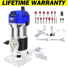 3500W Electric Hand Trimmer Palm Router Laminate Wood Laminator Saw Joiner Fence