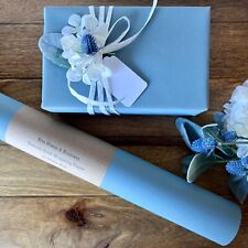 KRAFT Gift Wrapping Paper Eco Friendly Light Baby Blue Sheet Roll Recyclable