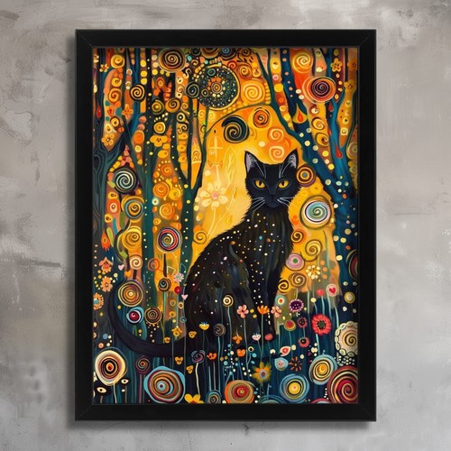 Gustav klimt black cat - klimt,