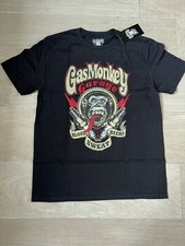 Official Gas Monkey Garage men's black t-shirt Sizes M/L/XL/XXL/XXXL BNWT