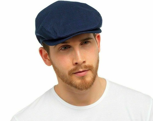 Autumn linen flat cap men - autumn,