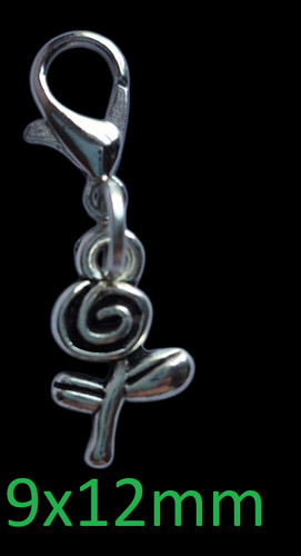 Vintage tibetan silver rose - tibetan,