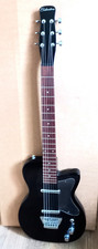 Superb Silvertone 1303/U2 In Piano Black - Locking Tuners - TGI Gig Bag - Xlnt