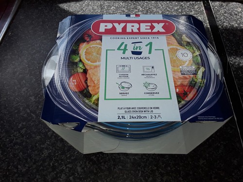 Pyrex 1l round glass - in, 1