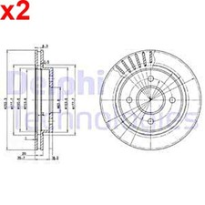 Brake disc delphi fits ford - brake,
