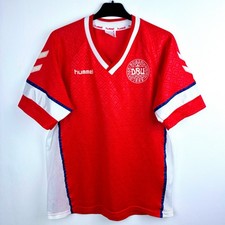 Denmark 1990-1992 Hummel Home Football Shirt