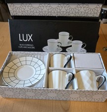 Lux Espresso Cups and Saucers