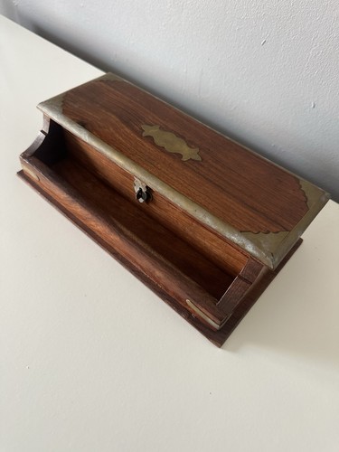 Wood writing slope box with - wood,