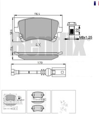 Bendix Brake Pad Set 510619