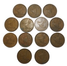 Ireland Lot Of 13 1 Penny