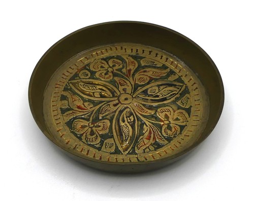 Vintage indian brass trinket - vintage,